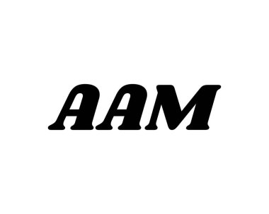 AAM logo tasarım vektör şablonu. AAM