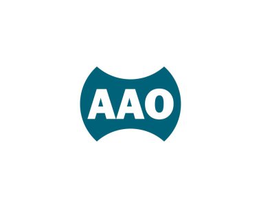 AAO logo tasarım vektör şablonu. AAO