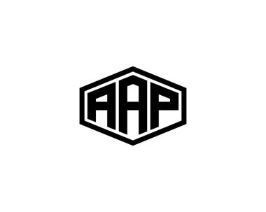 AAP logo tasarım vektör şablonu. AAP