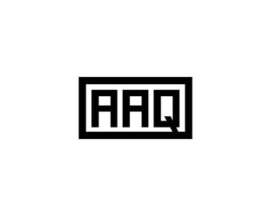 AAQ logo tasarım vektör şablonu. AAQ