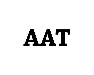 AAT logo tasarım vektör şablonu. AAT