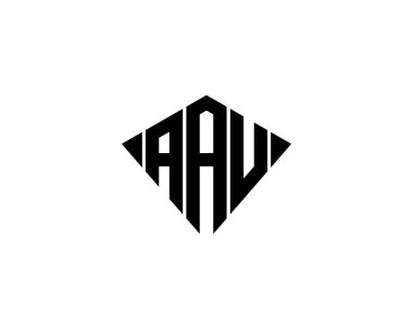 AAU logo tasarım vektör şablonu. AAU
