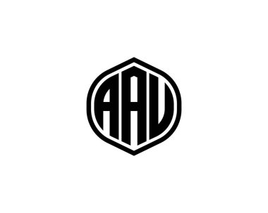 AAU logo tasarım vektör şablonu. AAU
