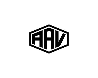 AAV logo tasarım vektör şablonu. AAV