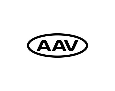 AAV logo tasarım vektör şablonu. AAV