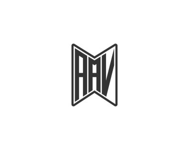 AAV logo tasarım vektör şablonu. AAV