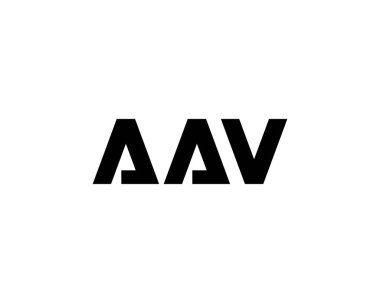 AAV logo tasarım vektör şablonu. AAV
