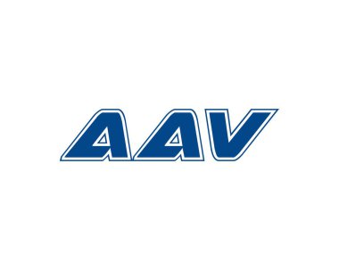 AAV logo tasarım vektör şablonu. AAV