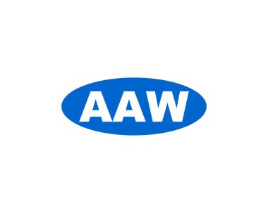 AAW logo tasarım vektör şablonu. AAAW