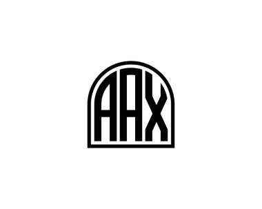 AAX Logo tasarım vektör şablonu. AAX