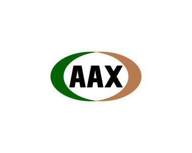 AAX Logo tasarım vektör şablonu. AAX