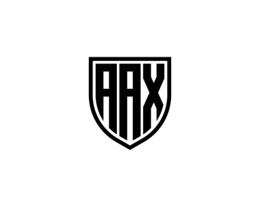AAX Logo tasarım vektör şablonu. AAX