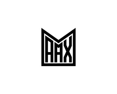 AAX Logo tasarım vektör şablonu. AAX