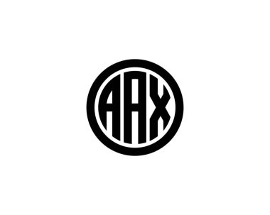 AAX Logo tasarım vektör şablonu. AAX