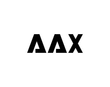 AAX Logo tasarım vektör şablonu. AAX