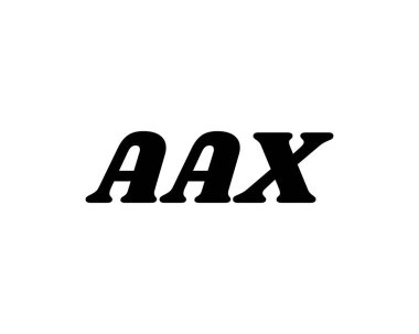 AAX Logo tasarım vektör şablonu. AAX