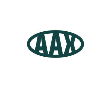AAX Logo tasarım vektör şablonu. AAX