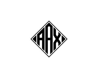 AAX Logo tasarım vektör şablonu. AAX
