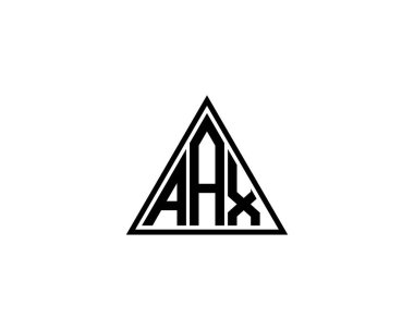AAX Logo tasarım vektör şablonu. AAX