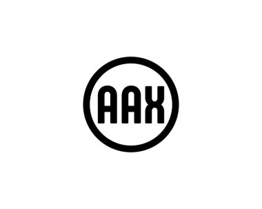AAX Logo tasarım vektör şablonu. AAX