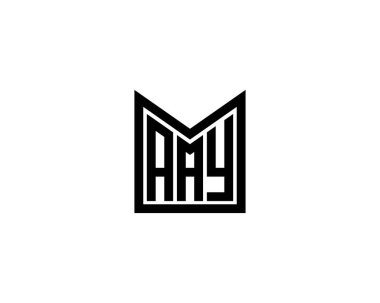 AAY Logo tasarım vektör şablonu. AAY