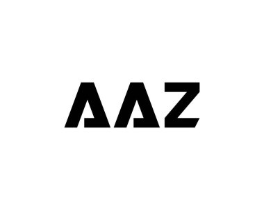 AAZ logo tasarım vektör şablonu. AAZ