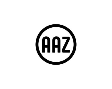 AAZ logo tasarım vektör şablonu. AAZ