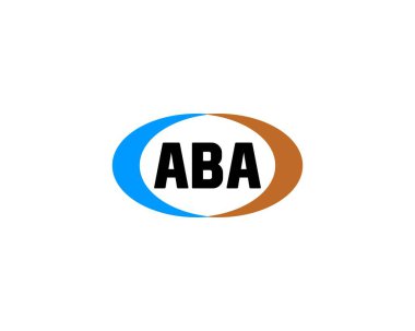 ABA Logo tasarım vektör şablonu. ABA