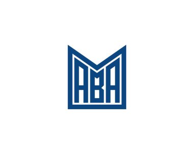 ABA Logo tasarım vektör şablonu. ABA