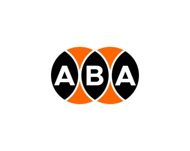 ABA Logo tasarım vektör şablonu. ABA