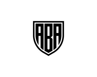 ABA Logo tasarım vektör şablonu. ABA