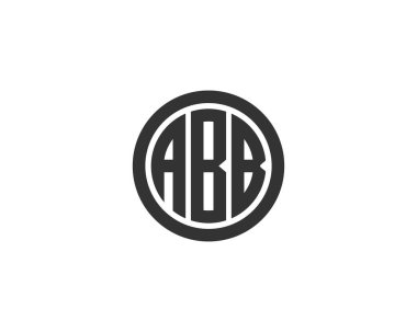 ABB logo tasarım vektör şablonu. ABB