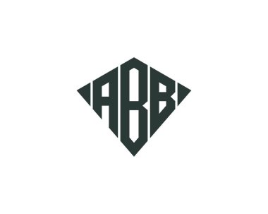 ABB logo tasarım vektör şablonu. ABB