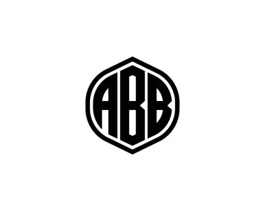 ABB logo tasarım vektör şablonu. ABB