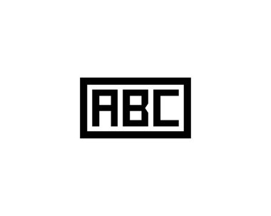 ABC logo tasarım vektör şablonu. ABC