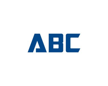 ABC logo tasarım vektör şablonu. ABC