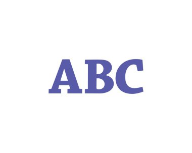 ABC logo tasarım vektör şablonu. ABC