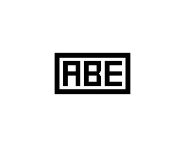 ABE logo tasarım vektör şablonu. ABE