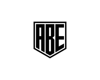 ABE logo tasarım vektör şablonu. ABE