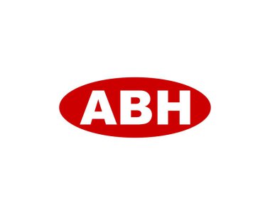 ABH logo tasarım vektör şablonu. ABH