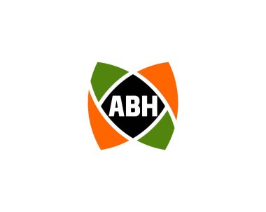 ABH logo tasarım vektör şablonu. ABH