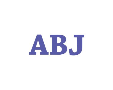 ABJ logo tasarım vektör şablonu. ABJ