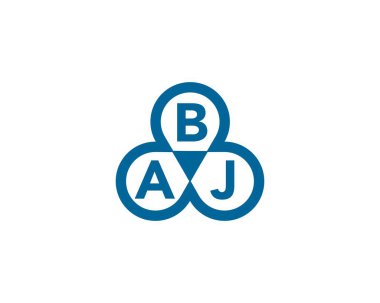 ABJ logo tasarım vektör şablonu. ABJ