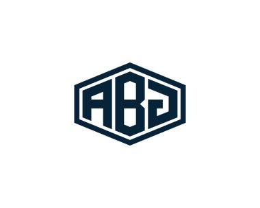 ABJ logo tasarım vektör şablonu. ABJ