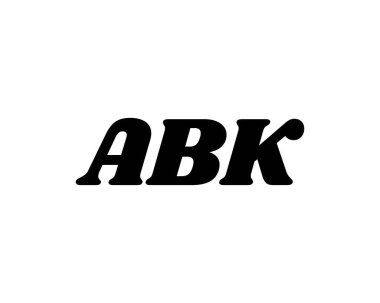 ABK logo tasarım vektör şablonu. ABK