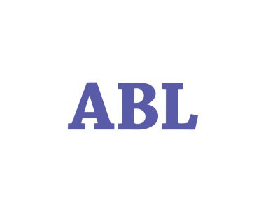 ABL logo tasarım vektör şablonu. ABL