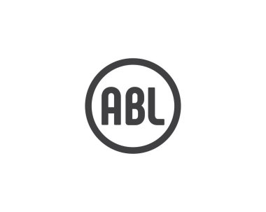 ABL logo tasarım vektör şablonu. ABL