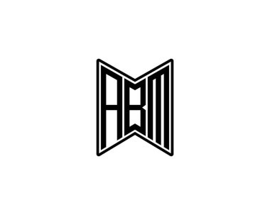ABM logo tasarım vektör şablonu. ABM