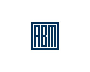 ABM logo tasarım vektör şablonu. ABM