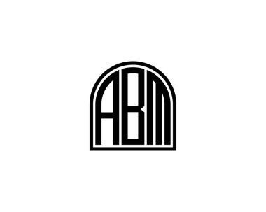 ABM logo tasarım vektör şablonu. ABM